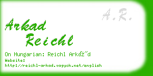 arkad reichl business card